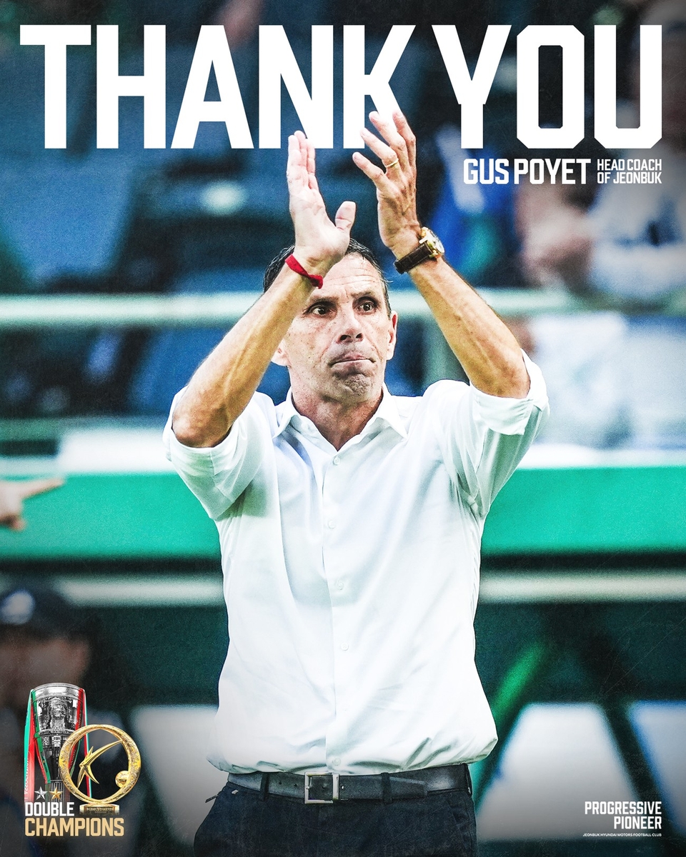 '부임 첫해 더블' 프로축구 전북 포옛 감독, 1년 만에 사임