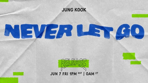 La foto, proporcionada, el 3 de junio de 2024, por BigHit Music, muestra una imagen promocional del próximo sencillo de Jungkook de BTS, "Never Let Go". (Prohibida su reventa y archivo)