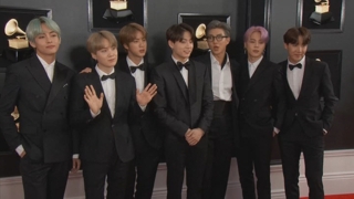 K-pop : BTS défile sur le tapis rouge aux Grammy Awards