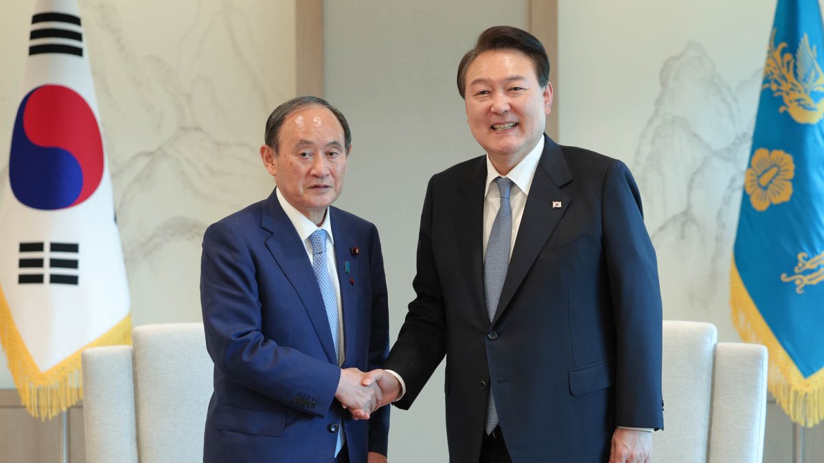 尹大統領　日韓議連会長の菅前首相と会談（６月１日）