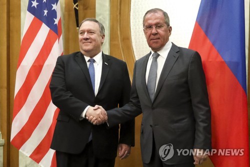 Pompeo calls for N.K. sanctions implementation in talks with Russia