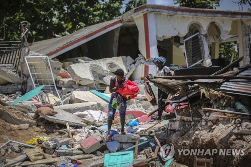 아이티 강진 피해 '눈덩이'…1천297명 사망·수천명 부상(종합2보)