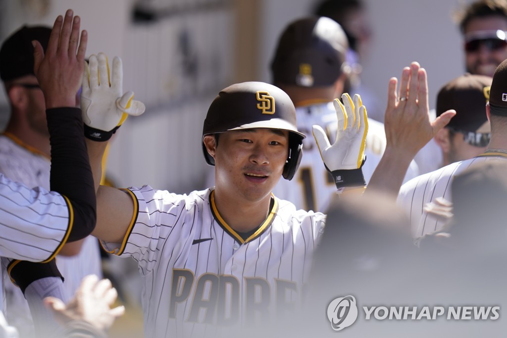 김하성, 시즌 첫 홈런