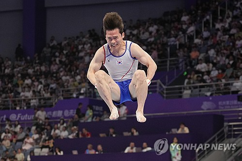 [아시안게임] 한국 남자 체조, 단체전 10회 연속 메달 '불발'