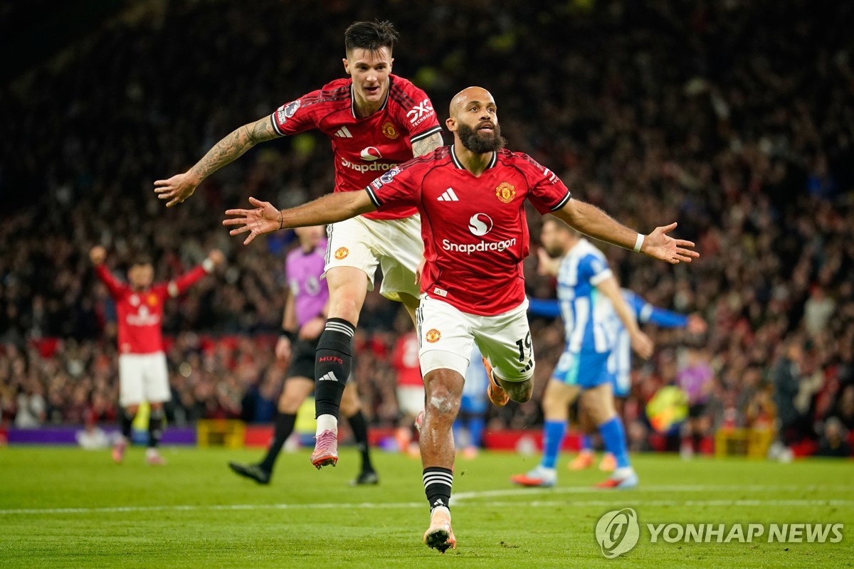 맨유 진짜 부활하나…브라이턴 4-2 잡고 아모링 체제 첫 3연승