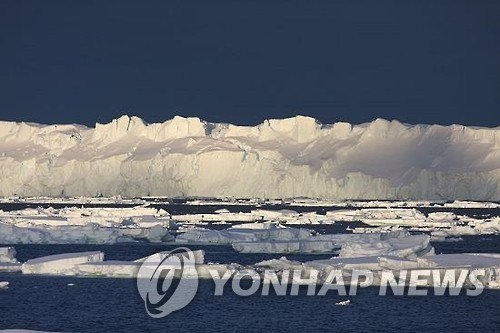 2018년 남극 빙하의 모습