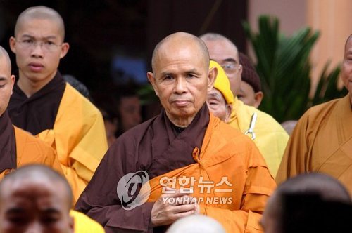 세계적 불교 지도자·평화운동가 틱낫한 스님 열반