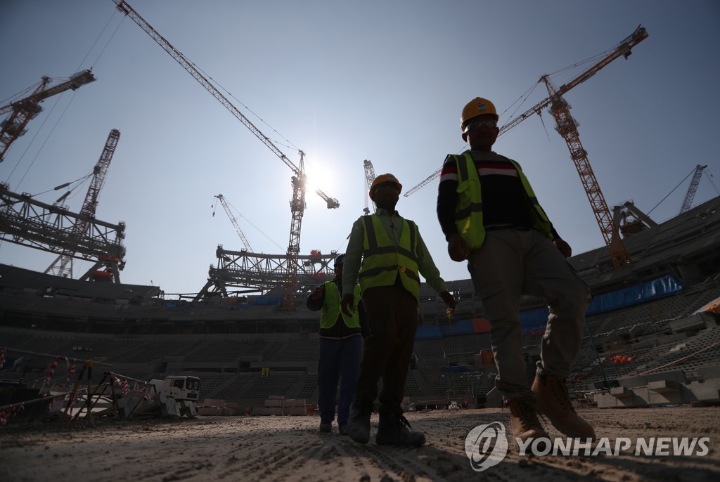 카타르 월드컵 경기장 건설 현장(기사와 직접 관련 없음)