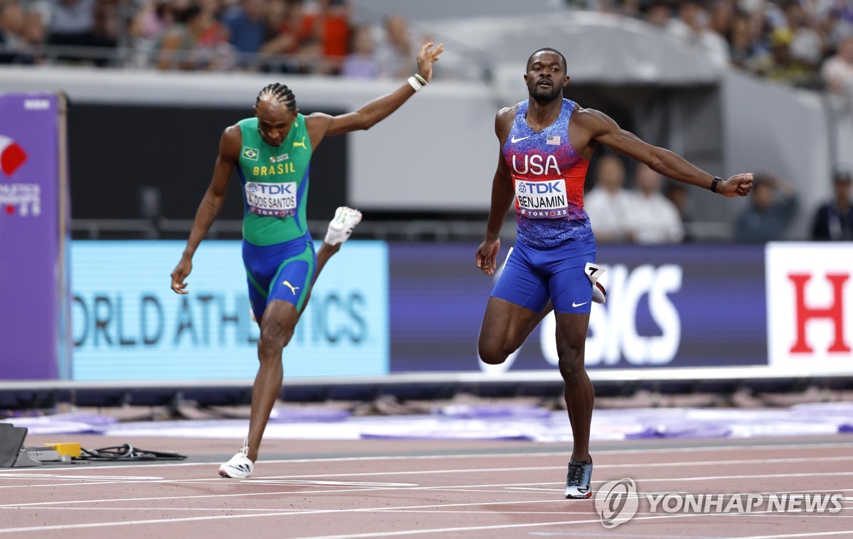 벤저민, 도쿄 세계선수권 남자 400ｍ 허들 우승