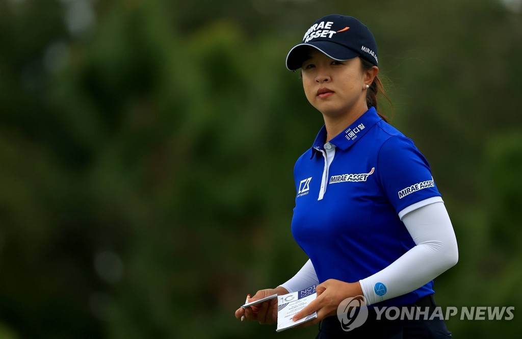 김세영의 3라운드 경기 모습