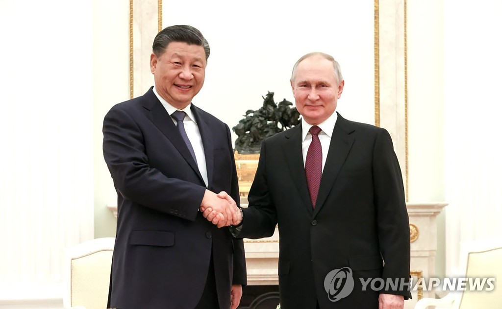 시진핑 중국 국가주석과 블라디미르 푸틴 러시아 대통령