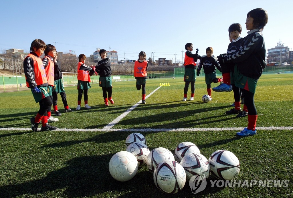 속초에서 동계훈련 하는 선수들