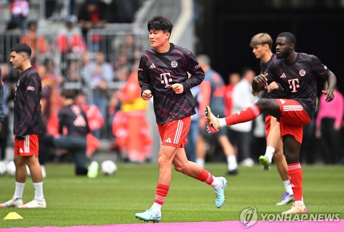 뮌헨 김민재, 10대 유망주들과 친선경기 소화…팀은 2-1 승리