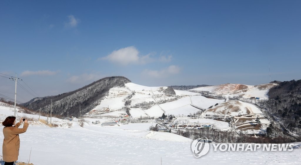 하늘 아래 첫 동네 안반데기 설경 | 연합뉴스
