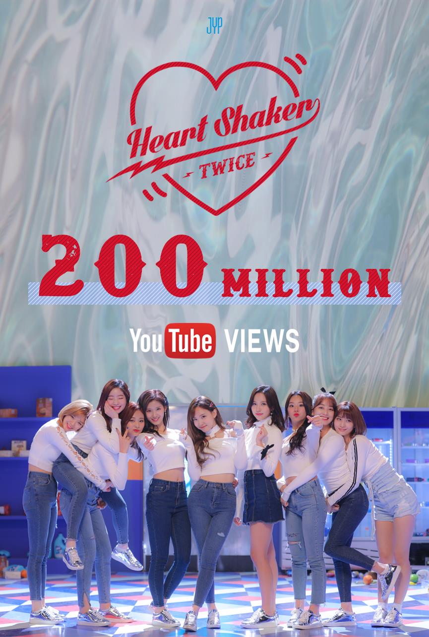 Twice Heart Shaker 0 Mln Youtube Views Yonhap News Agency