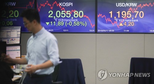 S. Korean stocks dip 7 pct after Trump's tariff remark