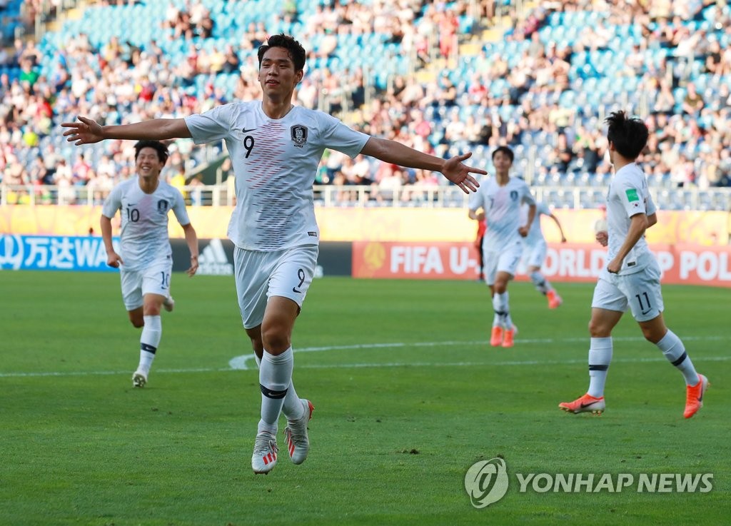 サッカーＵ２０Ｗ杯　韓国が１―０で日本下し８強