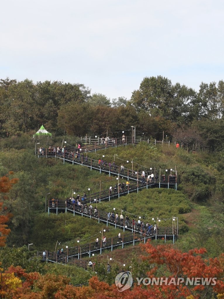 가을 하늘 아래 하늘공원 가는 길 | 연합뉴스