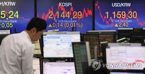  Seoul stocks end up amid trade hopes, won falls