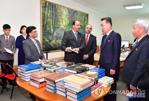 Indian Embassy donates books to Pyongyang University