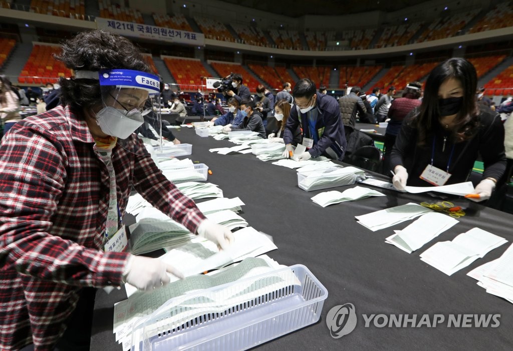 Election officials count votes in masks, gloves, even face shields