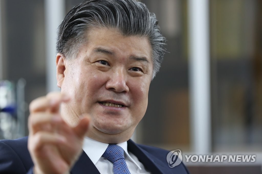 Cho Dae-yop, chairman of the Presidential Commission on Policy Planning, speaks during an interview with Yonhap News Agency in Seoul on May 5, 2020. (Yonhap)