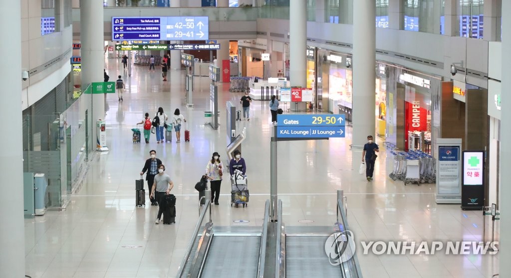 This photo shows Incheon International Airport, South Korea's main gateway, on July 31, 2020. (Yonhap)
