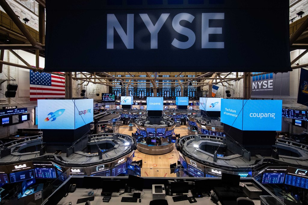 Coupang, 1.6% on the next day of listing on the New York Stock Exchange ↓…  Dow rises and NASDAQ declines