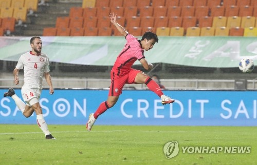 S. Korea chasing 1st win of final World Cup qualifying round vs. Lebanon