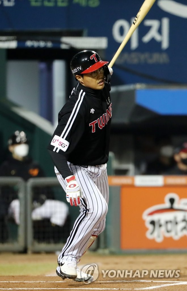 LG Twins' Chae Eun-seong