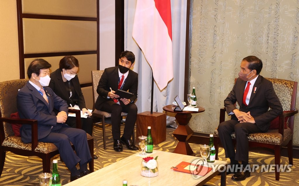 Assembly speaker discusses cooperation with Indonesian president