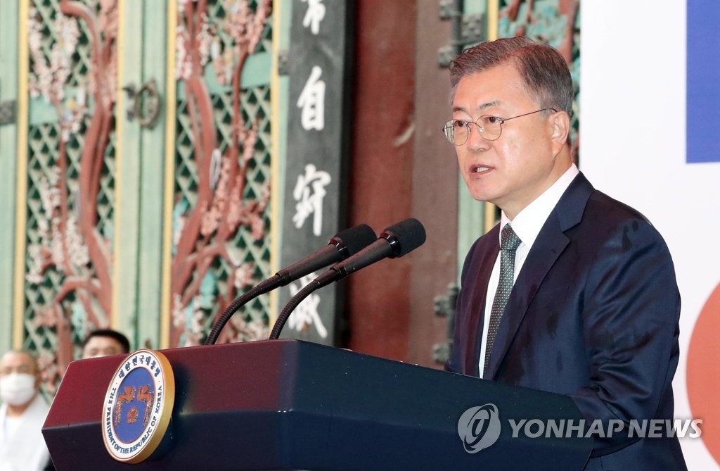 Moon defends economic record, citing strong recovery