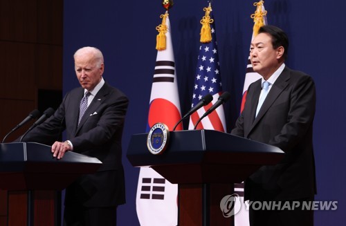 韓米首脳会談　対北抑止力含む同盟強化確認＝経済安保協力も