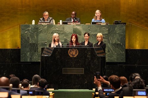 S. Korean girl group at U.N. forum