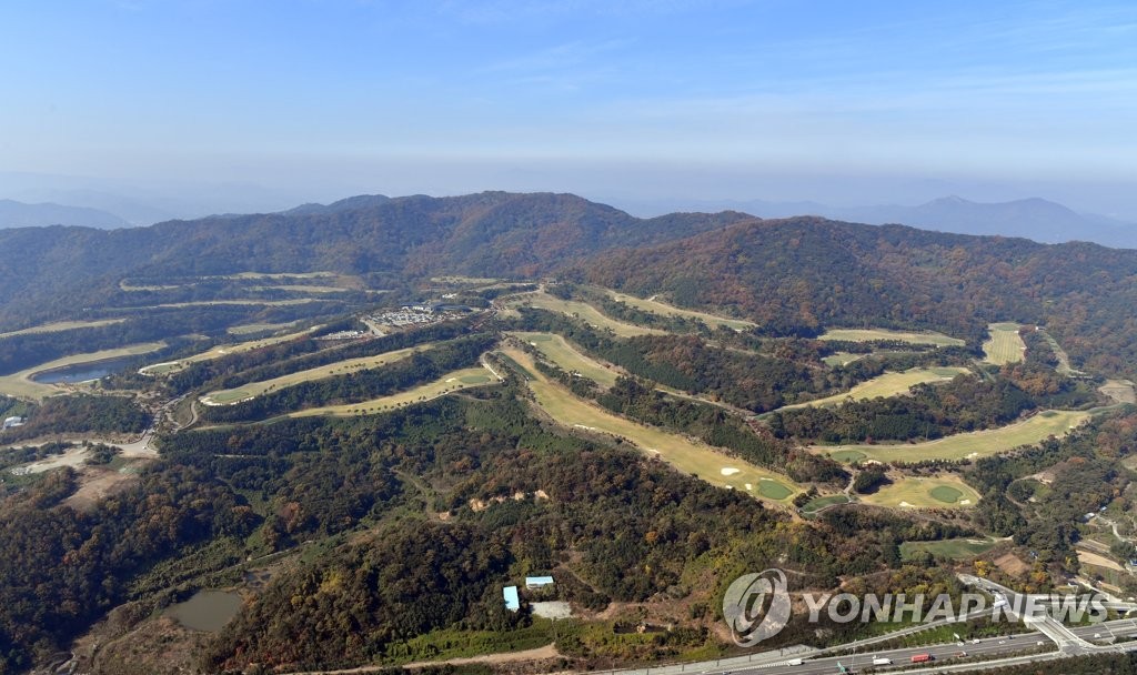 하늘에서 내려본 어등산 관광단지