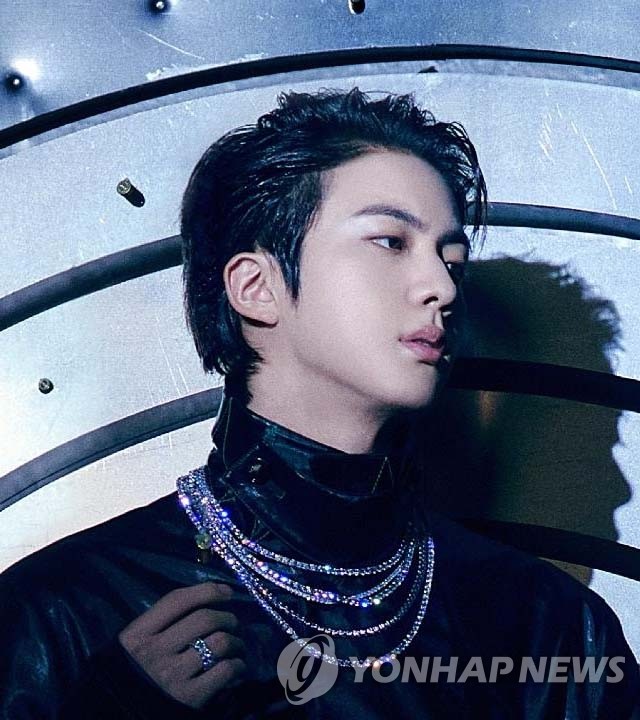 A photo of BTS member Jin, captured from the group's official website (PHOTO NOT FOR SALE) (Yonhap)