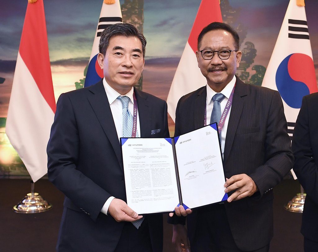 현대차그룹, 인니 신수도에 미래항공모빌리티 생태계 구축한다