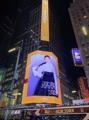 김연아 한복 화보, 뉴욕 타임스퀘어 전광판에 송출