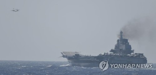 "中 최근 日주변 항모훈련서 함재기 출격빈도 5월의 2배"