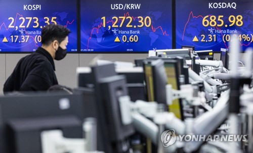 韓国総合株価指数が続伸　１．１２％高
