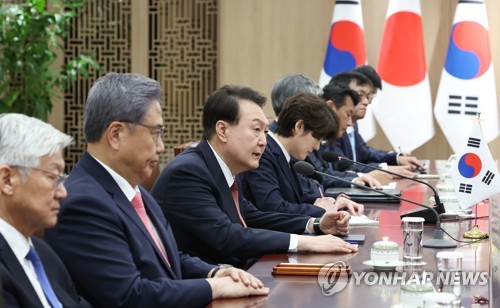 尹大統領　韓日協力を強調＝首脳会談