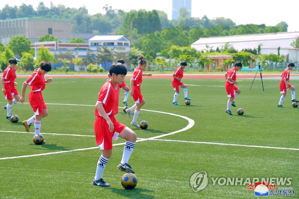 지난 5월 평양서 열린 '아시아축구연맹 대중축구의 날' 기념행사