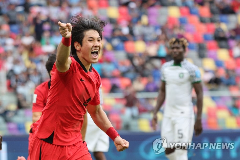 (LEAD) S. Korea beat Nigeria to advance to semifinals at FIFA U-20 World Cup