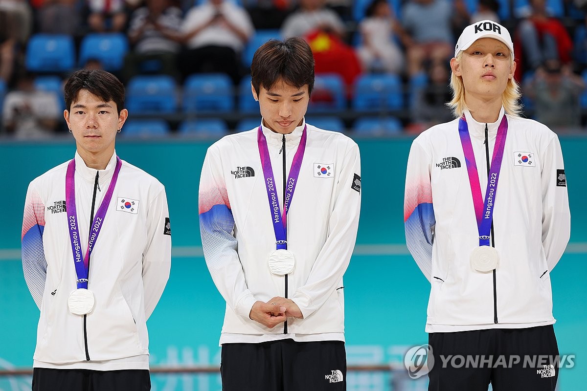 롤러스케이트 남자 3,000m 계주 은메달