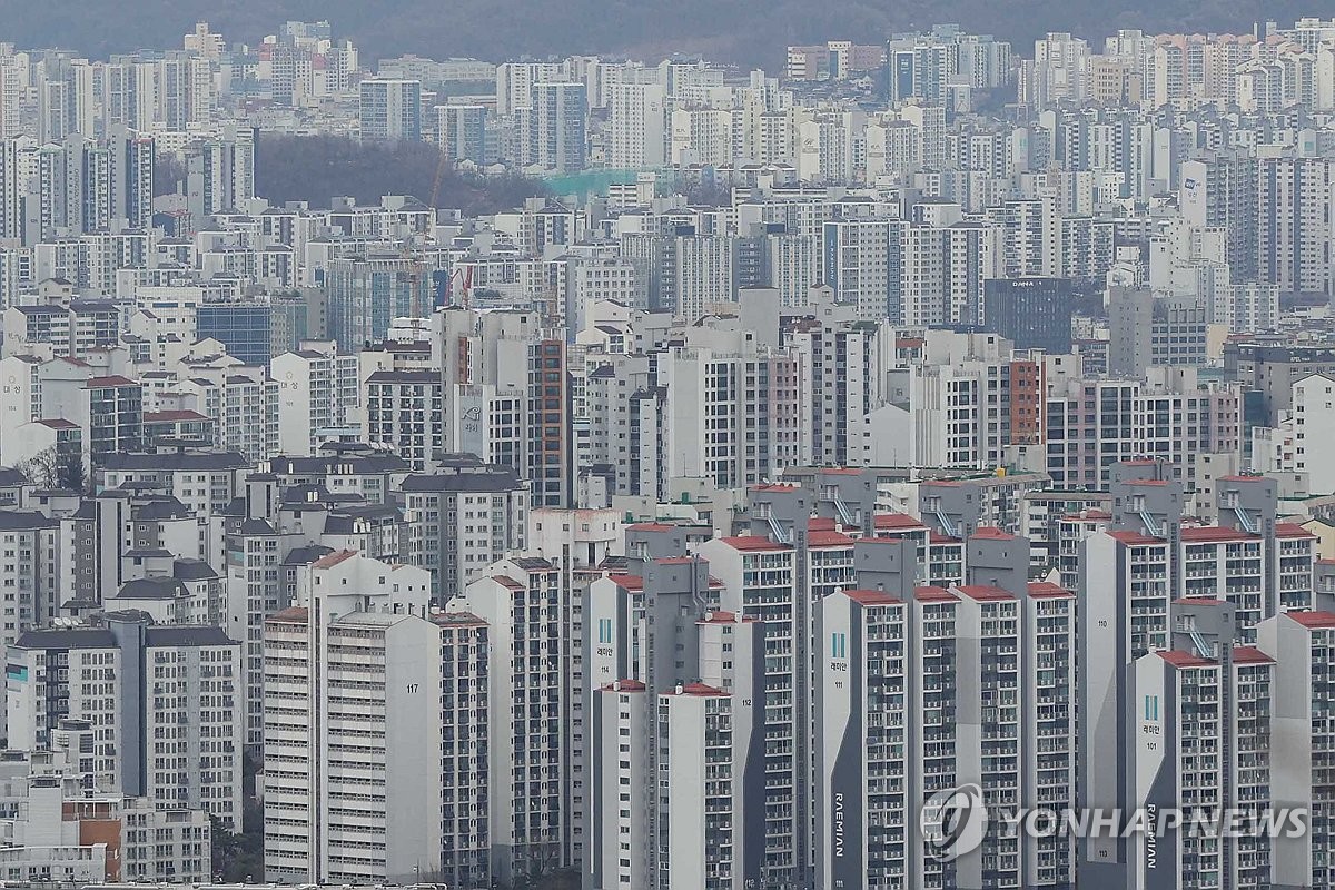 서울 남산에서 본 아파트 모습 [연합뉴스 자료사진]
