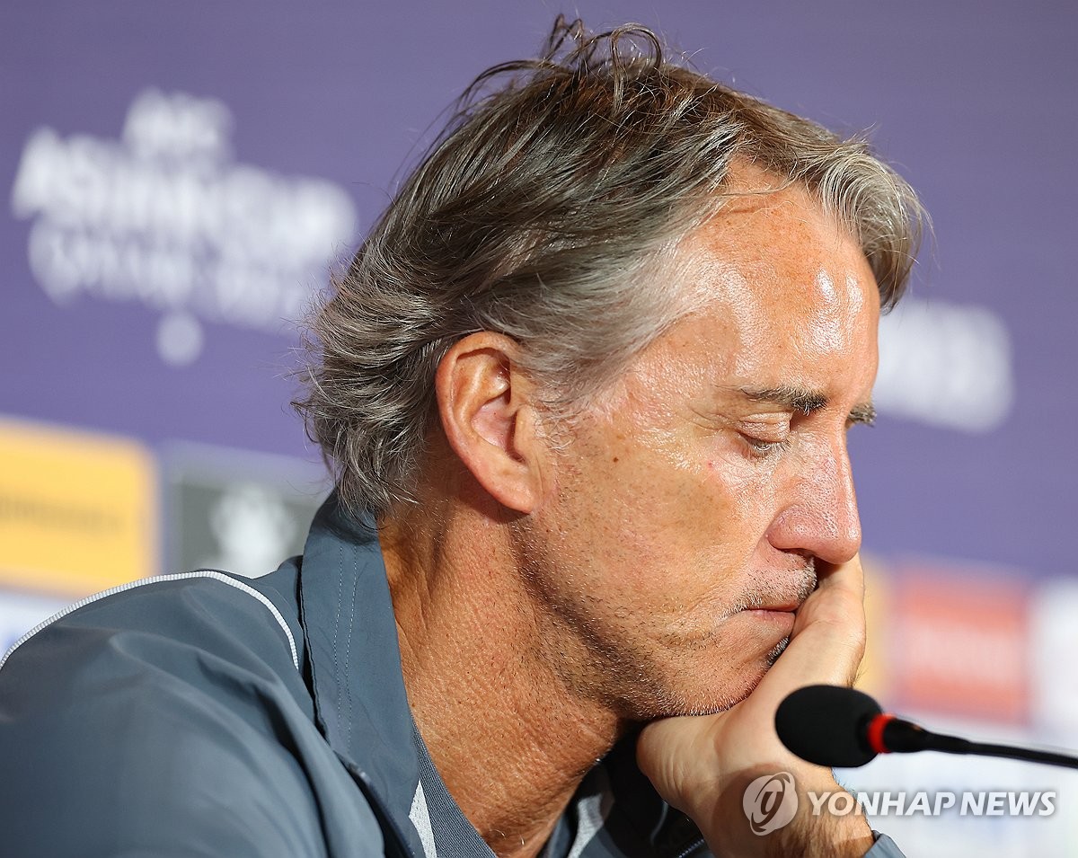 Mancini es el entrenador número uno en la Copa Asiática antes de los octavos de final contra Corea