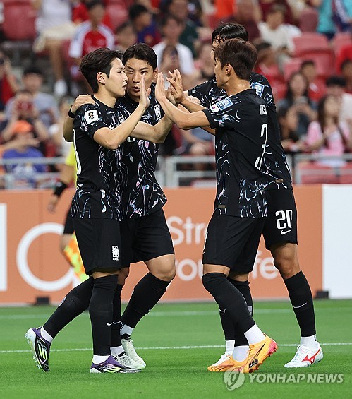 Victoria de Corea del Sur por 7-0 sobre Singapur