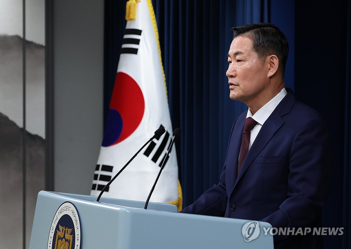 Asesor de Seguridad Nacional Shin Won-sik (Yonhap)