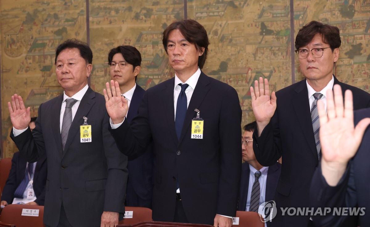 축구 한국 대표 감독 증인으로서 국회에