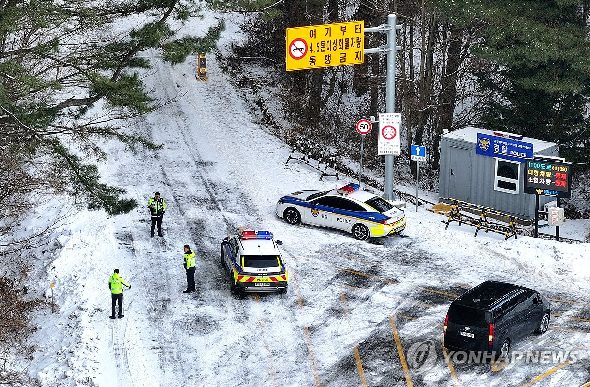 済州島に大雪